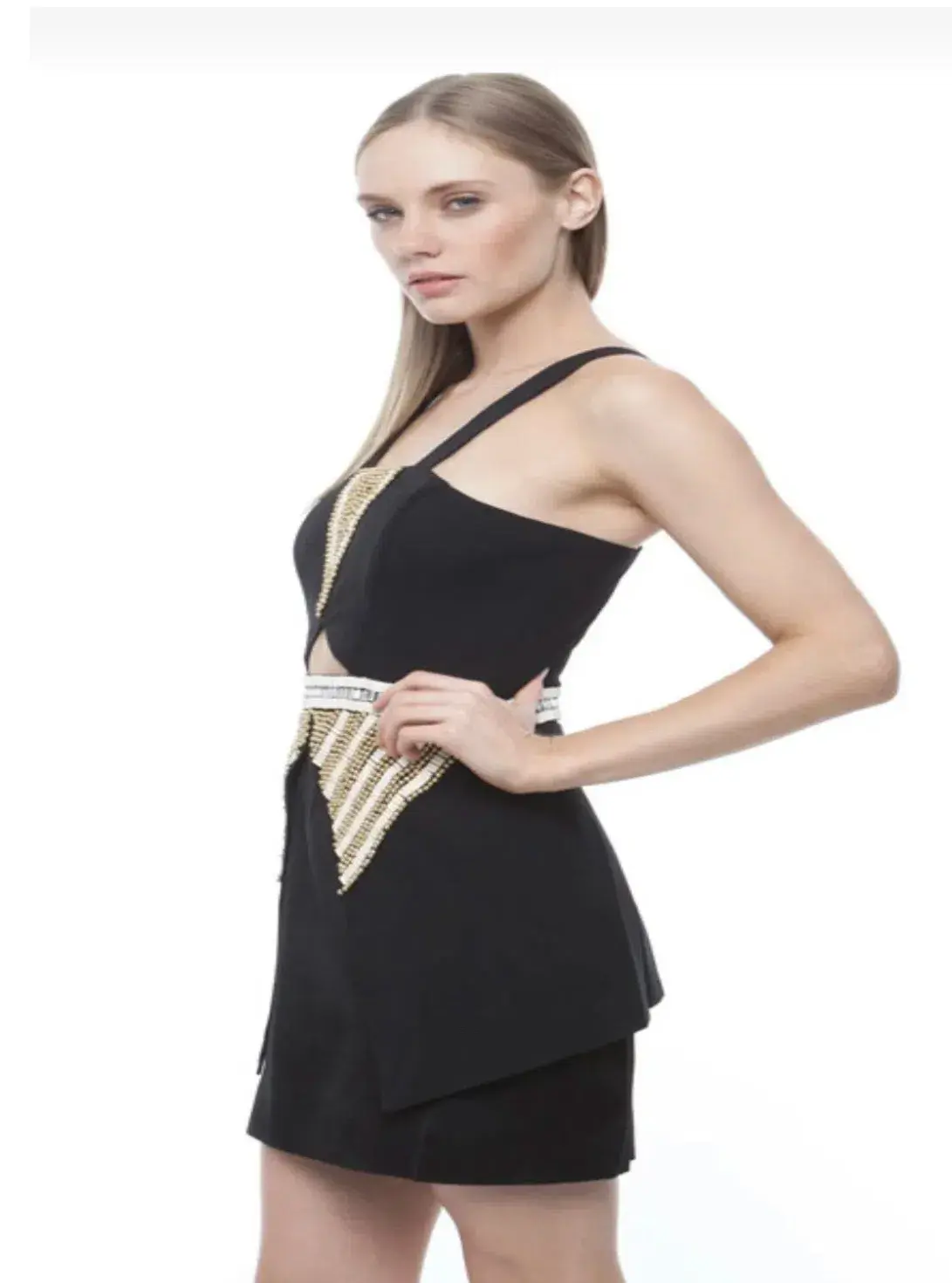 Sass & Bide Worn By Men Dress in Sharp Shapes Beaded Size 6 - Image 2