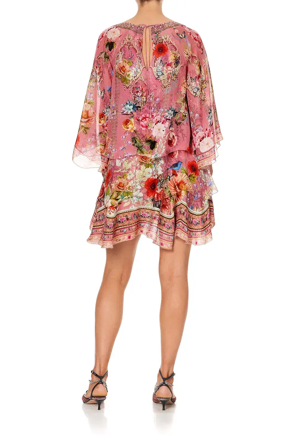 Camilla Layered Frill Short Dress Floral Size XXS/ Au 4 - Image 3