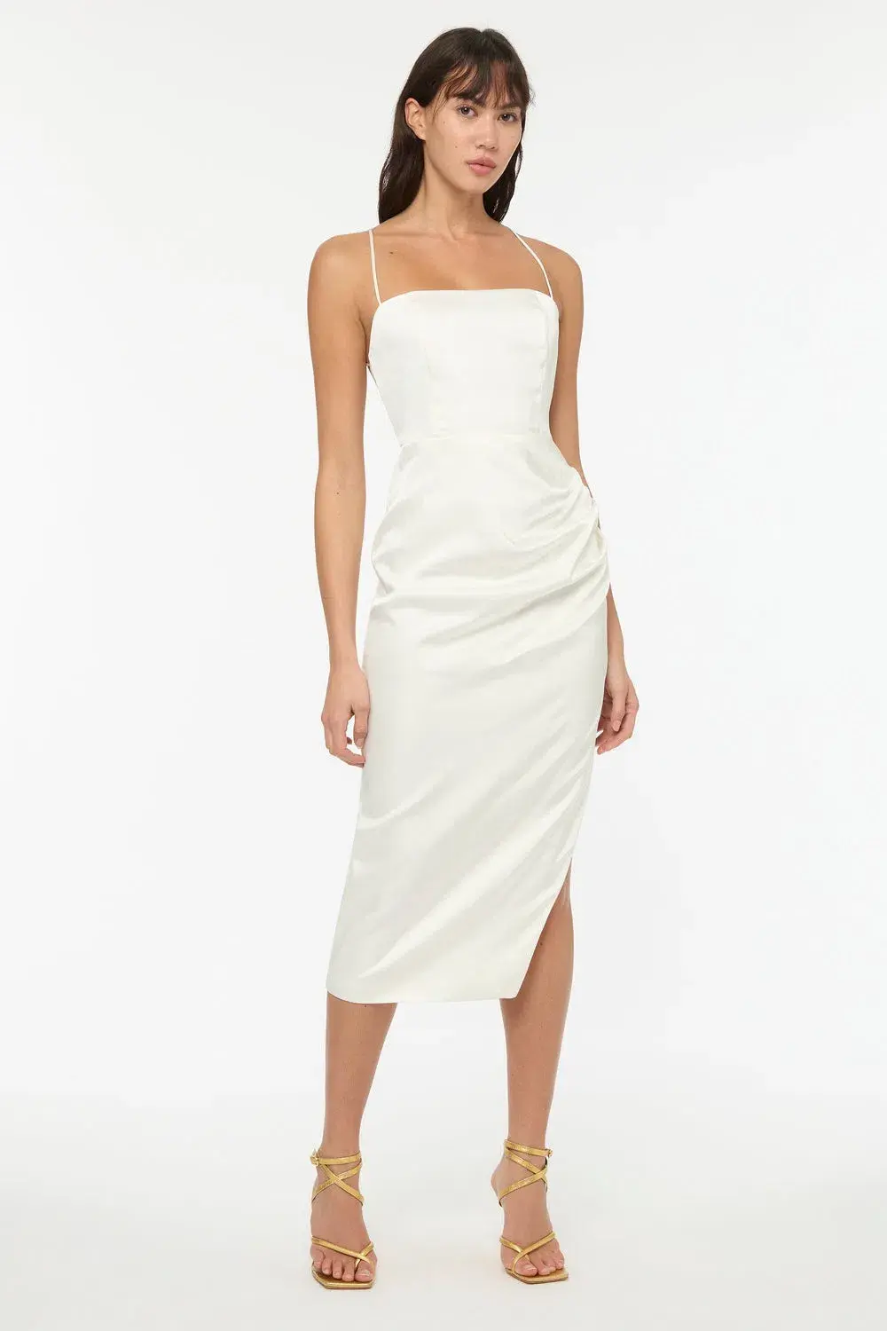 Manning Cartell Miami Heat Midi Backless Dress White Size 4 - Image 1
