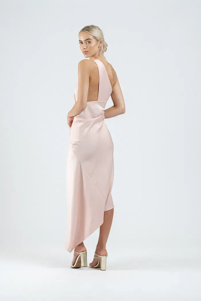 One Fell Swoop Temptation Midi Dress in Sleek Blush Size 10 - Image 4