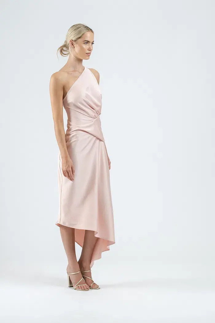 One Fell Swoop Temptation Midi Dress in Sleek Blush Size 10 - Image 2