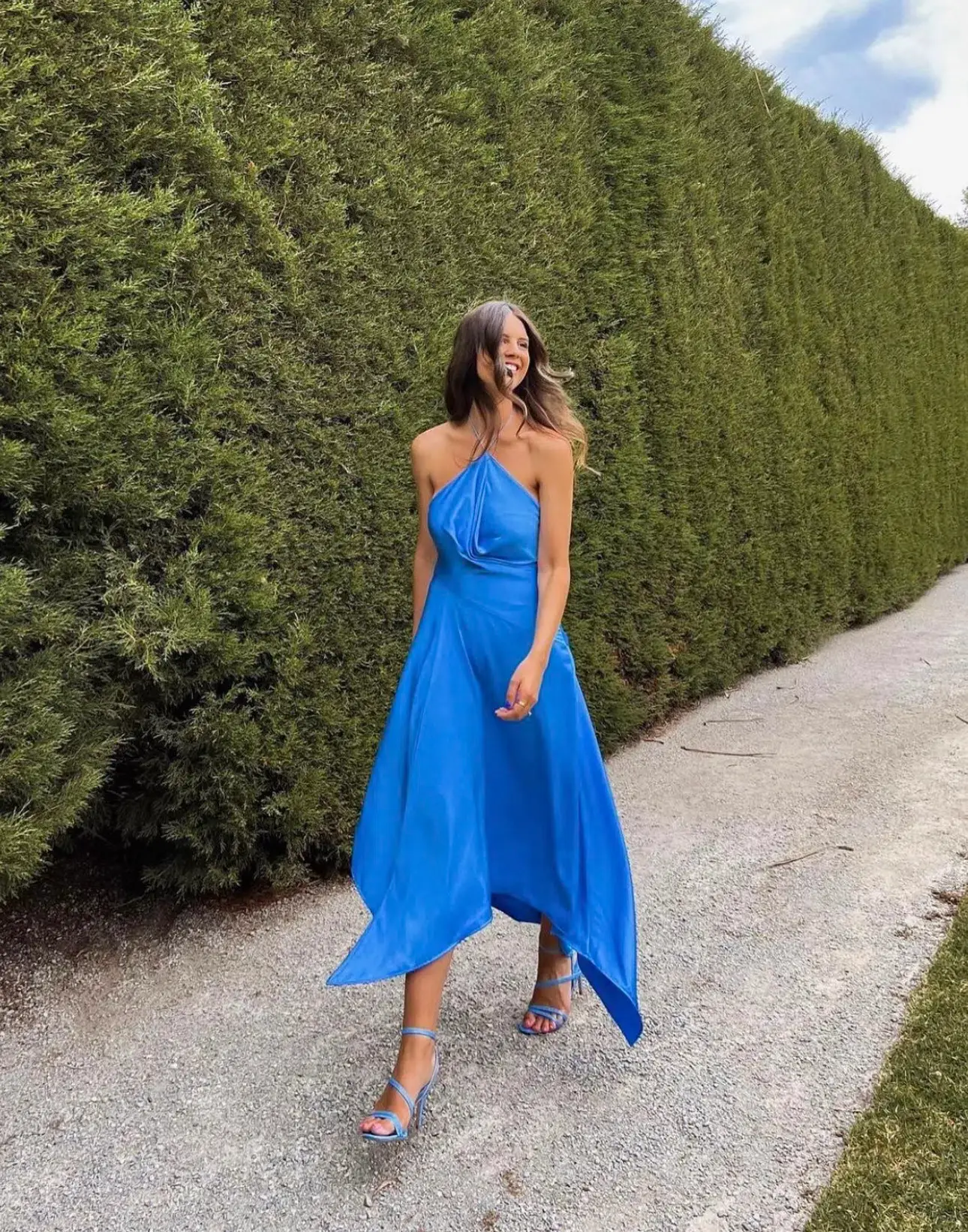 One Fell Swoop Lily Midi Dress Blue Size 10 - Image 2