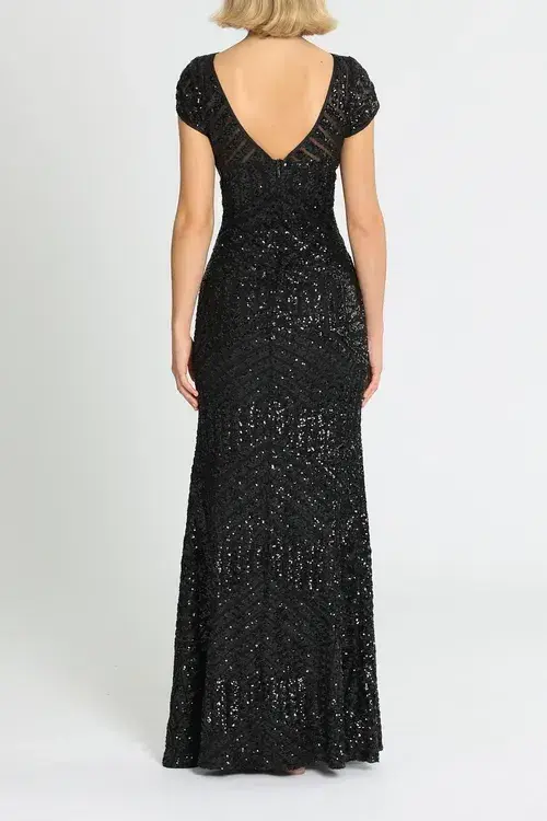 L'amour Grace Gown Black Size 18 - Image 3