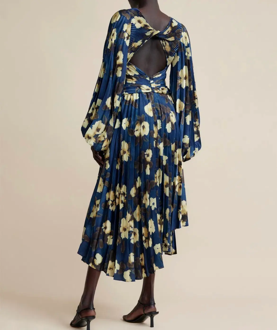 Acler Palms Dress Navy Blue Size AU 6 - Image 2