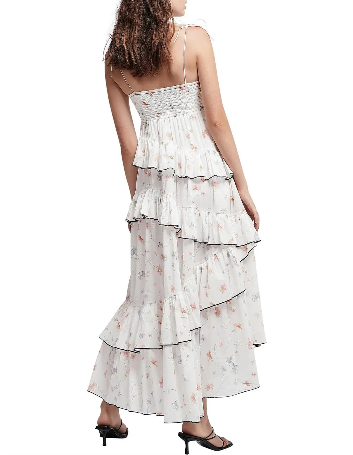 Aje Armeria High-Low Midi Dress Floral Size AU 10 - Image 3