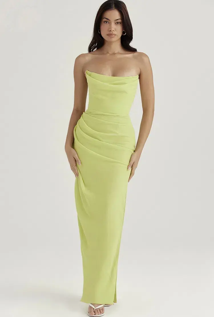 House Of CB Adrienne Dress Green Size XS / AU 6 - Image 2