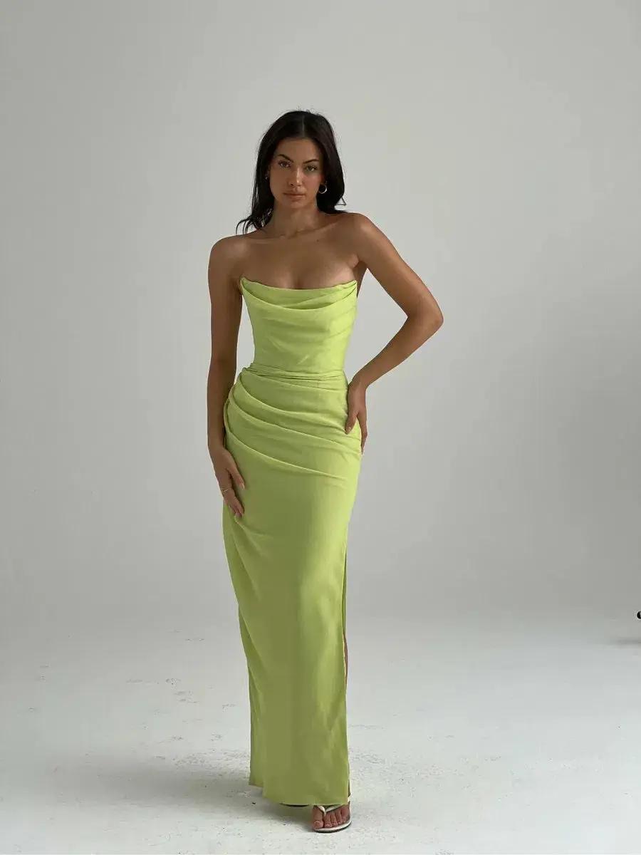 House Of CB Adrienne Dress Green Size XS / AU 6 - Image 1