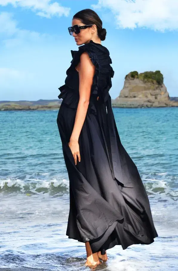 Trelise Cooper Got the Frills for You Dress Black Size L / AU 14 - Image 2