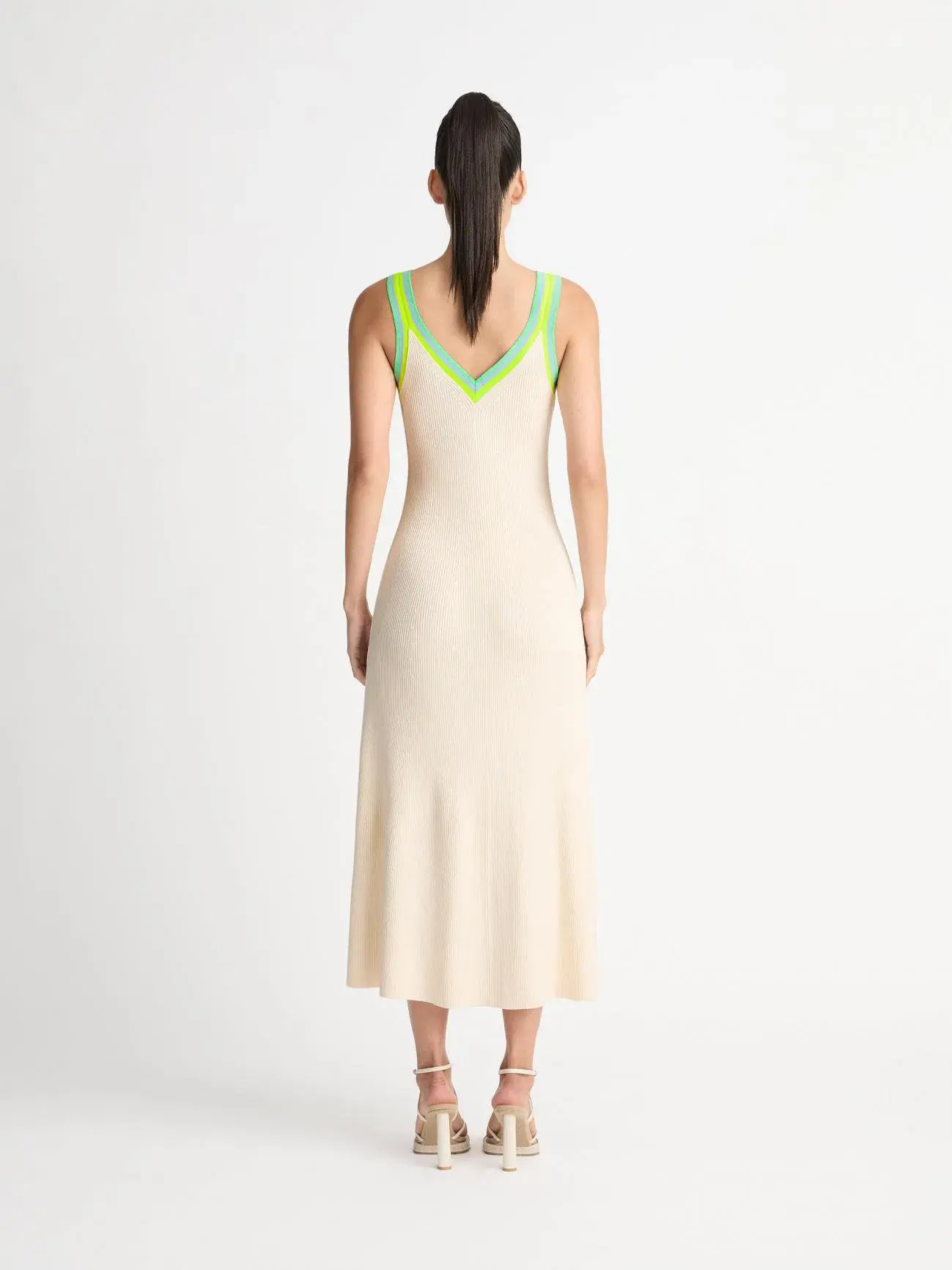 Sheike Elevation Knit Dress Ecru Size S / AU 8 - Image 3