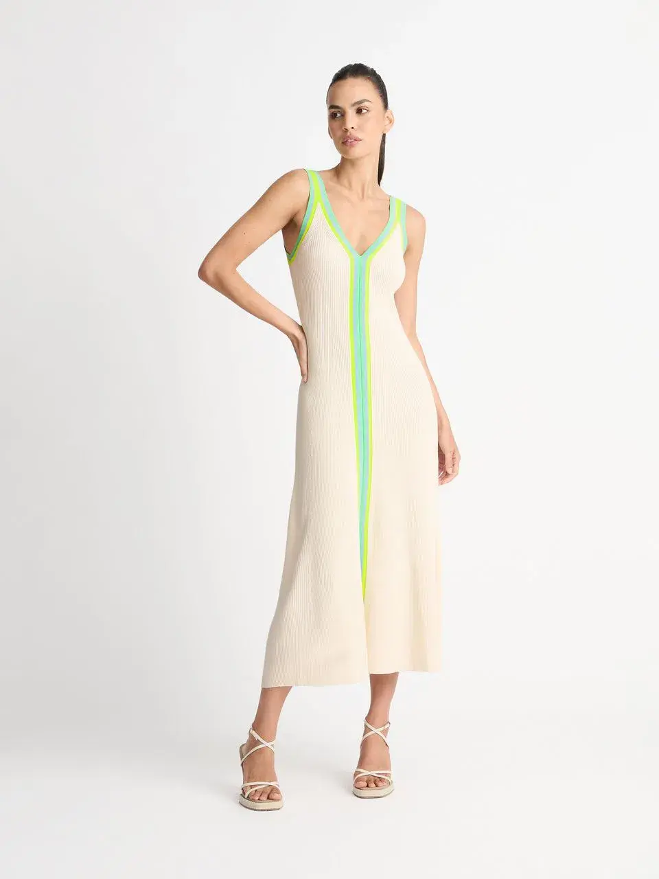 Sheike Elevation Knit Dress Ecru Size S / AU 8 - Image 1