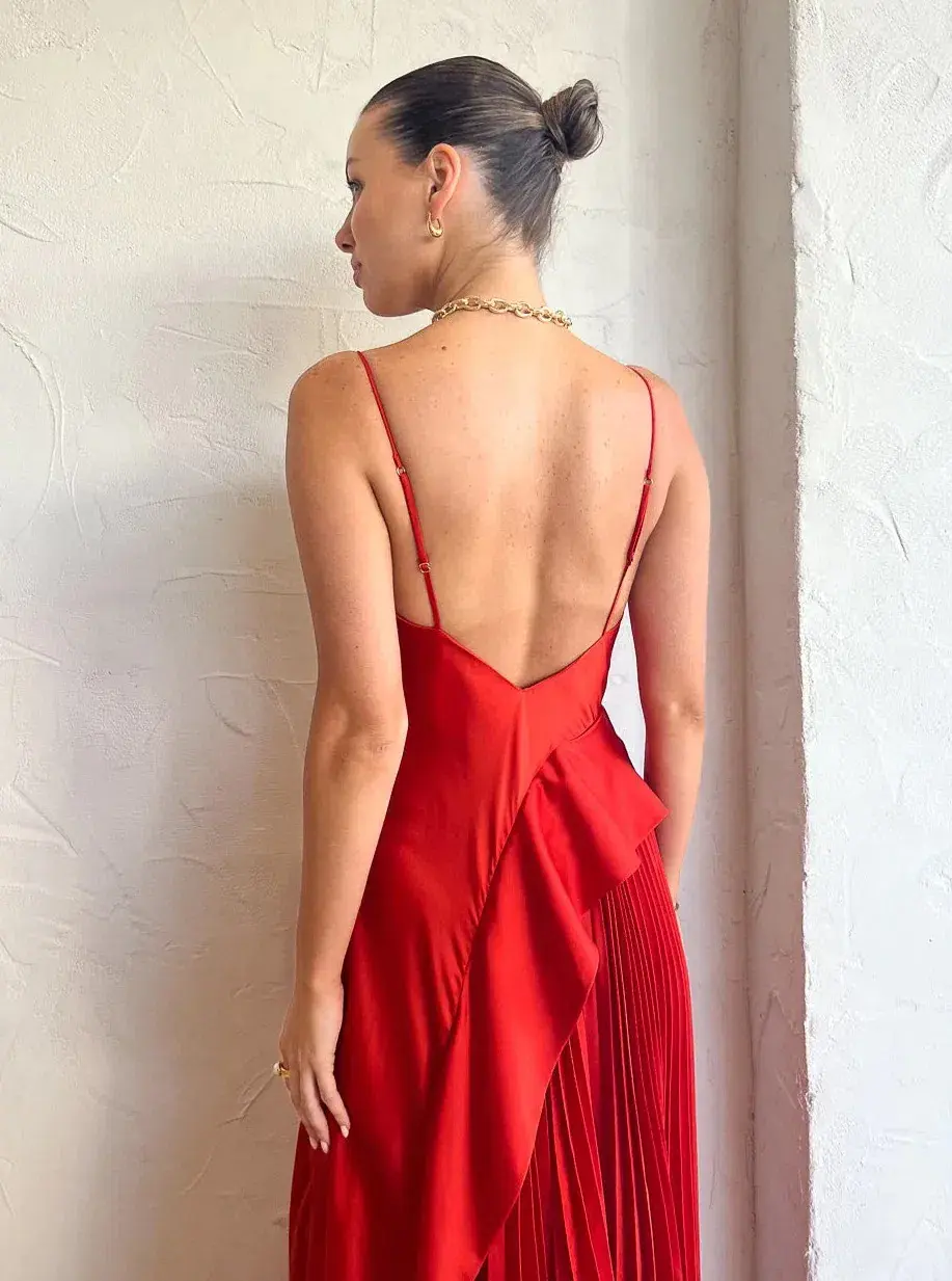 Acler OSullivan Dress in Scarlet Size 10 - Image 3
