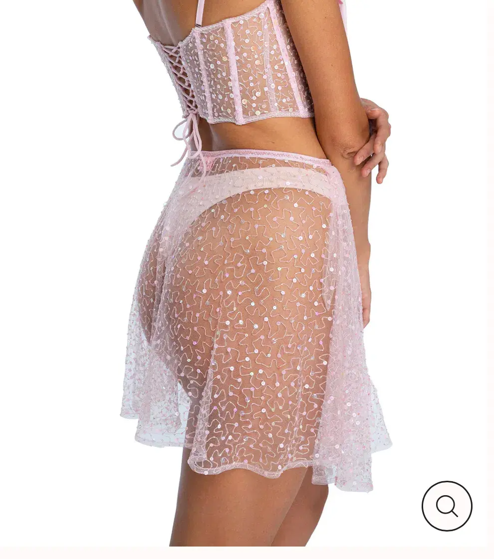 Dyspnea Baller-ina Mini Skirt Baby Pink Size 18/3XL - Image 4