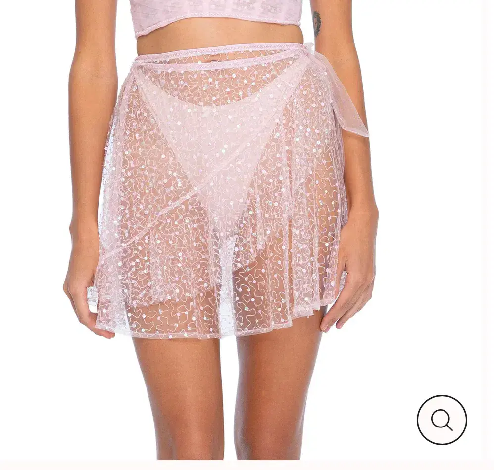 Dyspnea Baller-ina Mini Skirt Baby Pink Size 18/3XL - Image 3
