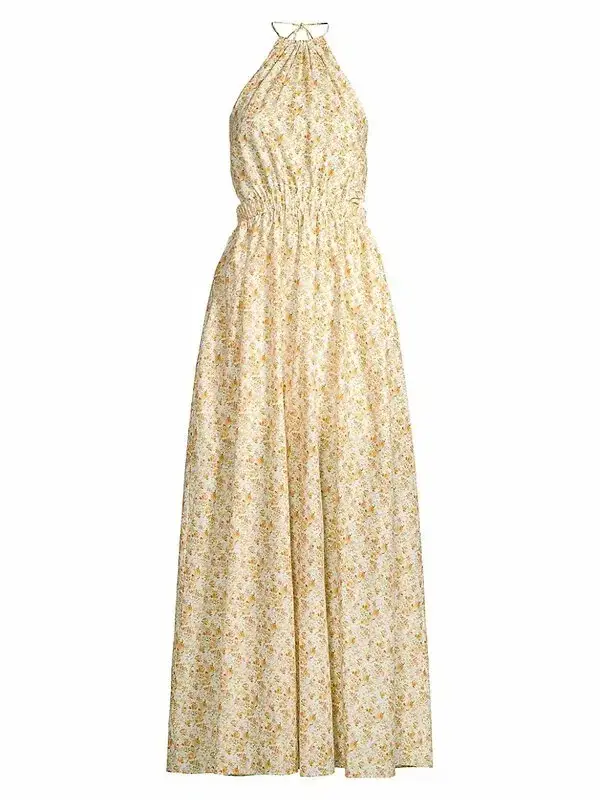 Significant Other Cara Dress Print Yellow Size 8 for rent on The Volte - main image