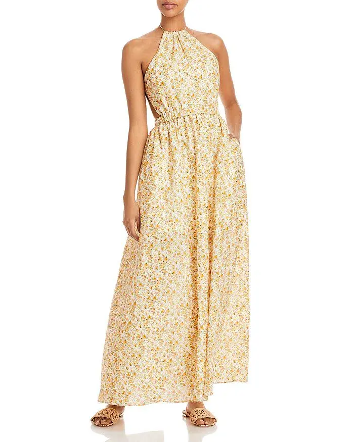 Significant Other Cara Dress Print Yellow Size 8 for rent on The Volte - main image