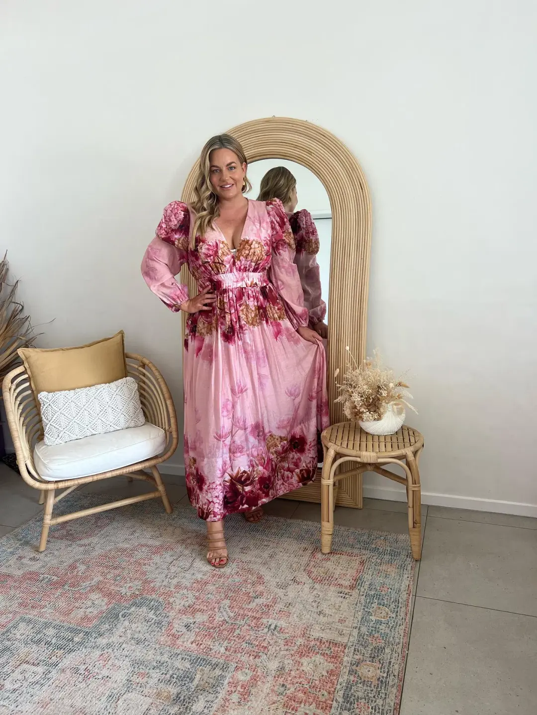 Sheike Swan Lake Midi Dress Floral Size 16 for rent on The Volte - main image