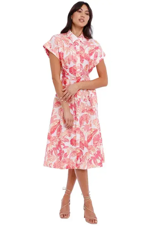 Rebecca Vallance Tropicale Midi Print Size 8 - Image 1