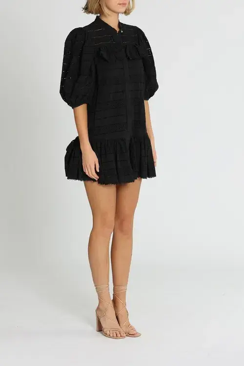 Acler Granville Dress Black Black Size AU 10 - Image 2
