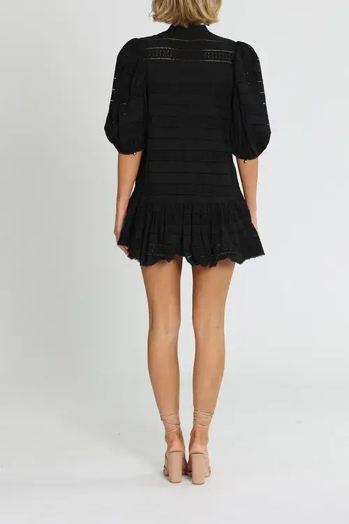 Acler Granville Dress Black Black Size AU 10 - Image 3