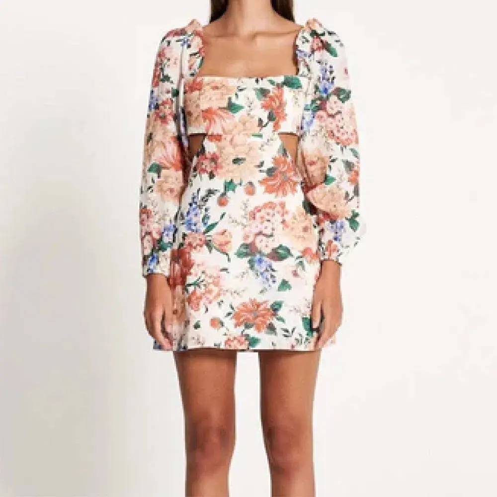 Sofia The Label Goldie Cut Out Mini Dress Floral Size S / AU 8 - Image 2