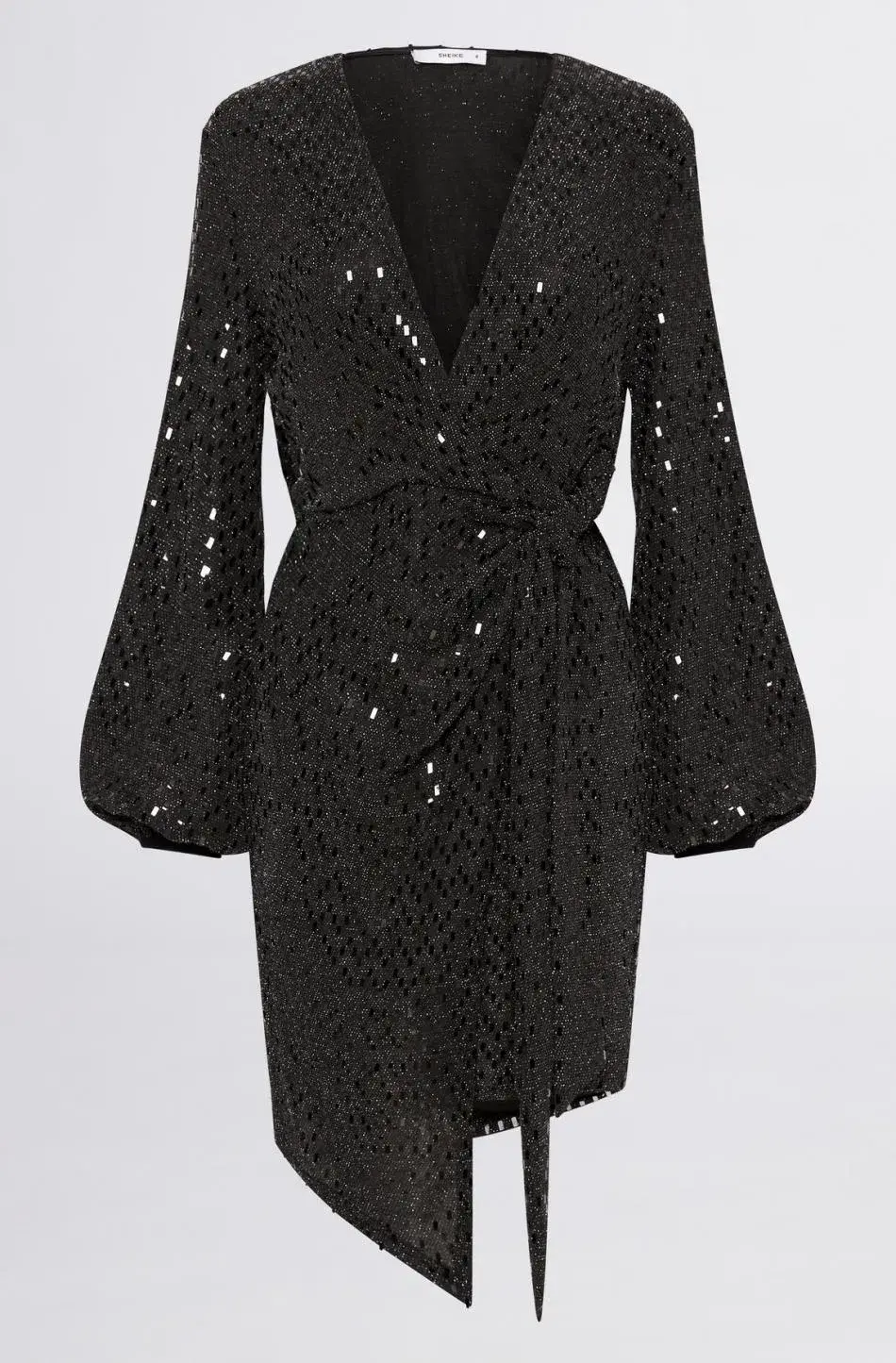 Sheike Galaxy Sequin Mini Dress Black Size 14 for rent on The Volte - main image