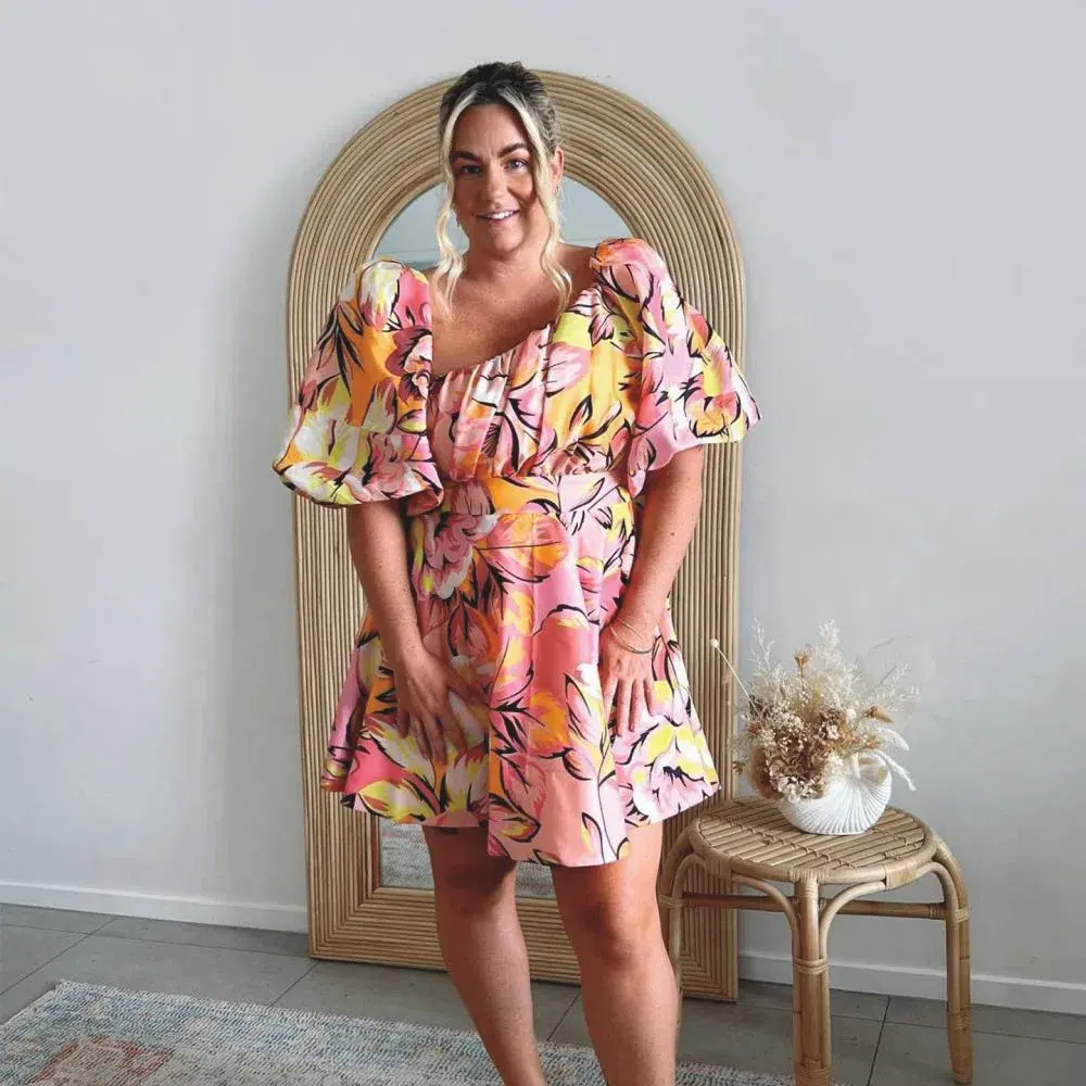 Sheike Copacabana Mini Dress Multi Size 14 - Image 3