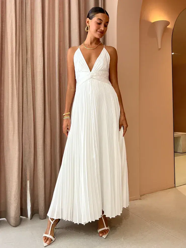 Issy Orla Maxi Dress White Size 6 - Image 1