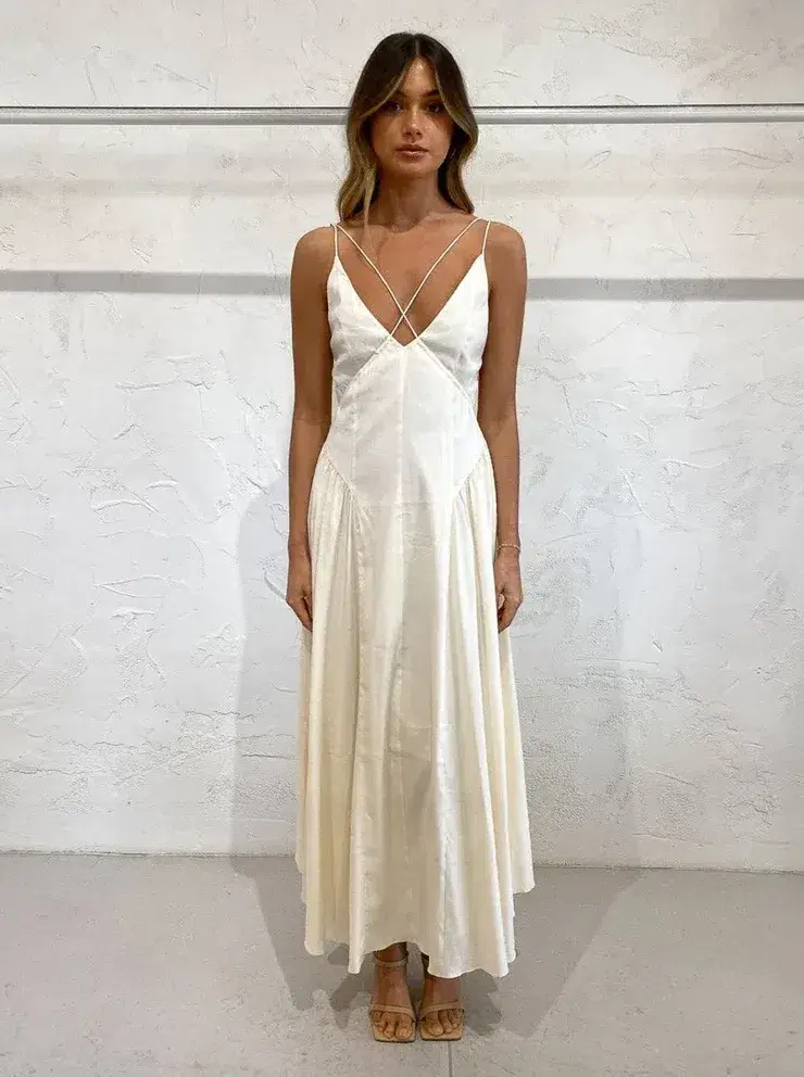 Camilla And Marc Antelao Dress in Cream Size 10 - Image 5