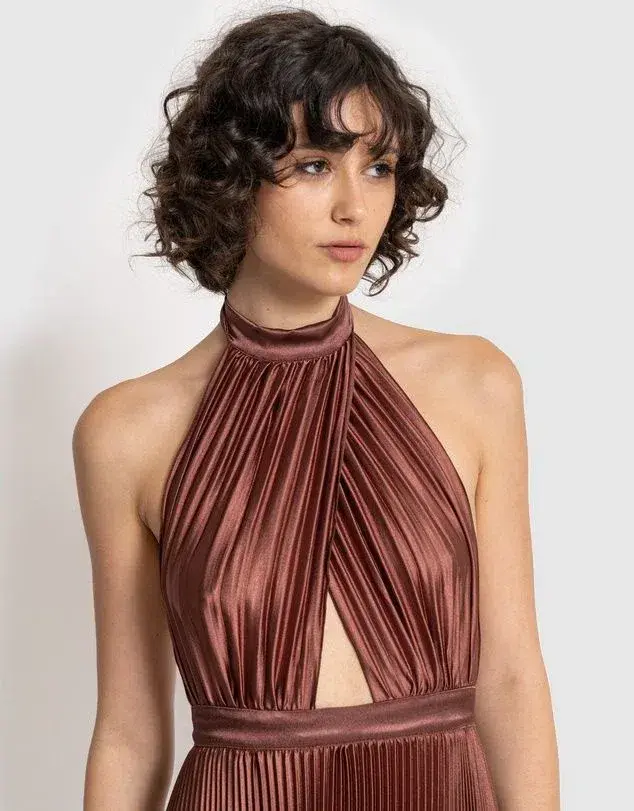 L’idee Renaissance Gown Chocolate Size 6 for rent on The Volte - main image