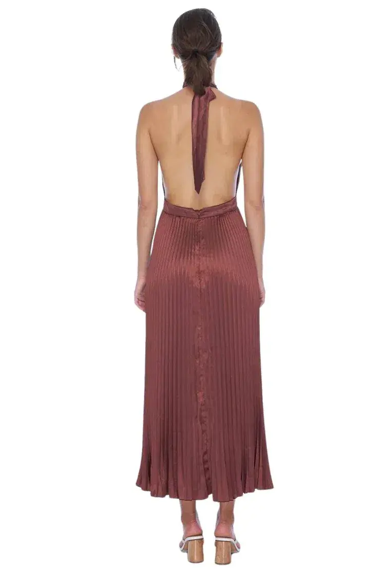 L’idee Renaissance Gown Chocolate Size 6 - Image 4
