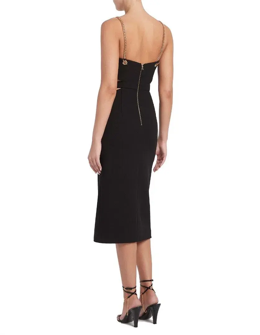 Rebecca Vallance Iman Cut Out Midi Dress Black Size 10 - Image 2