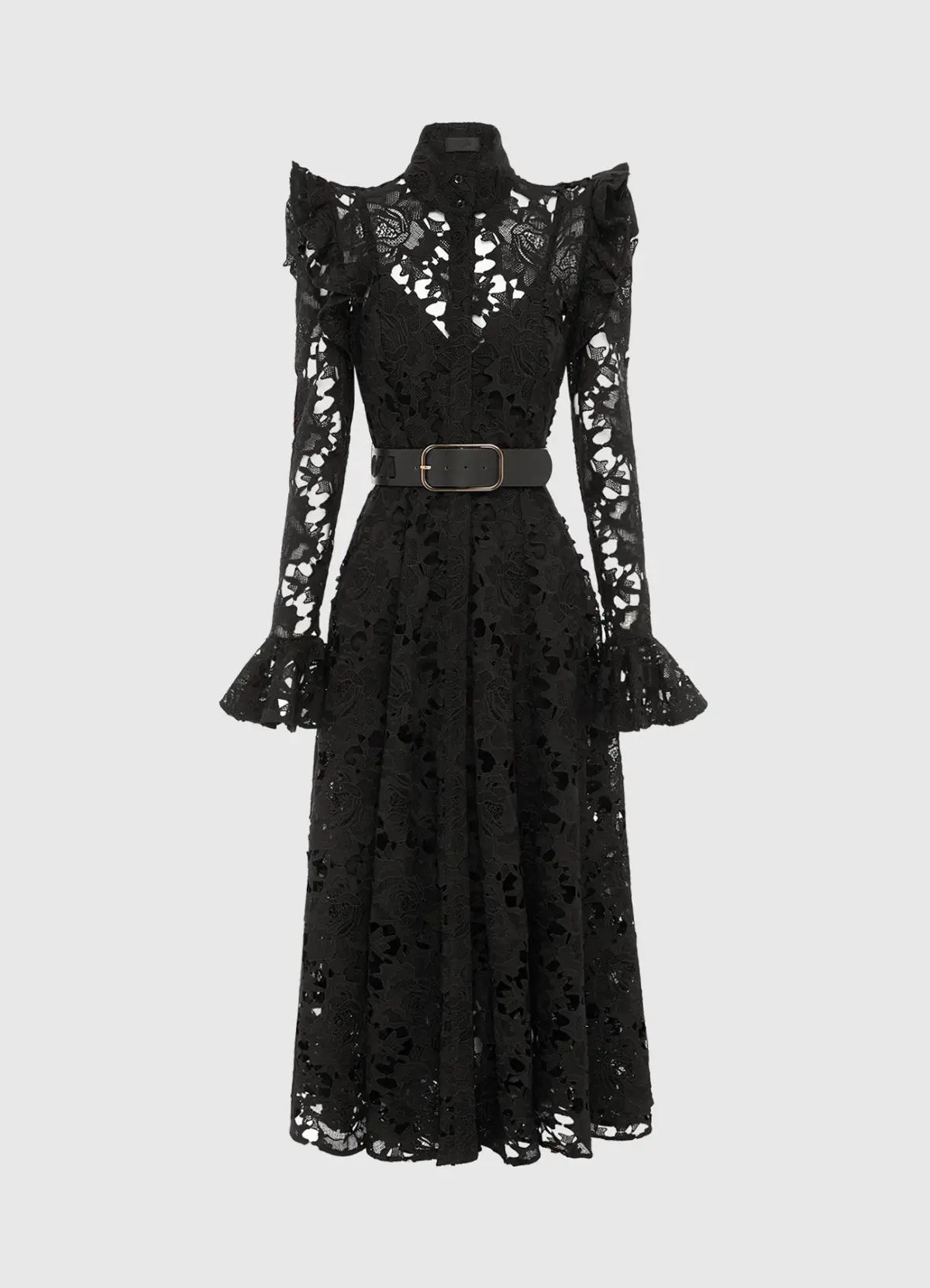 Leo Lin Aliyah Midi Dress Ebony Size AU 14 - Image 1