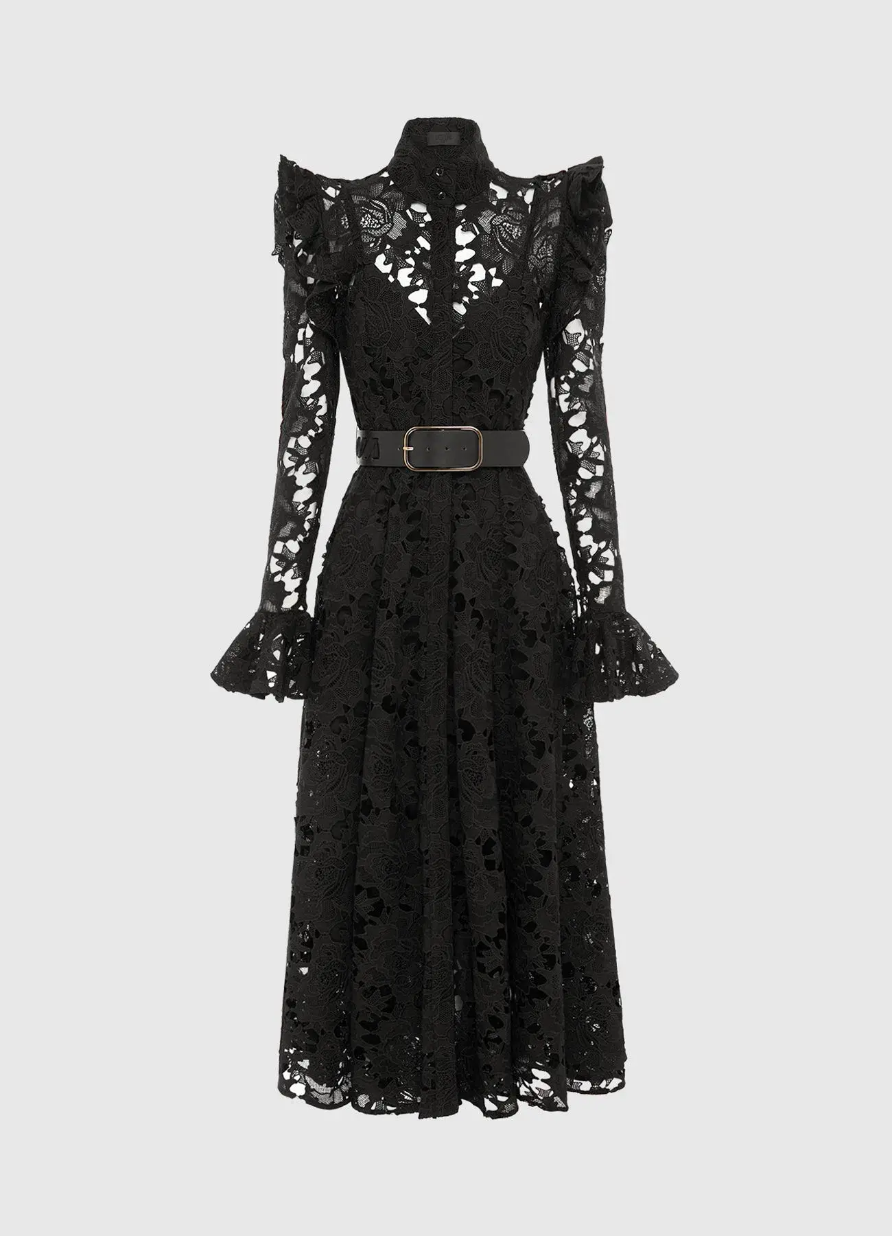 Leo Lin Aliyah Midi Dress Ebony Size AU 14 - Image 1