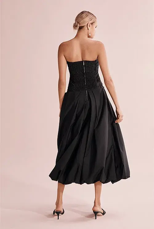 Country Road Strapless Bubble Dress Black Size AU 10 - Image 2