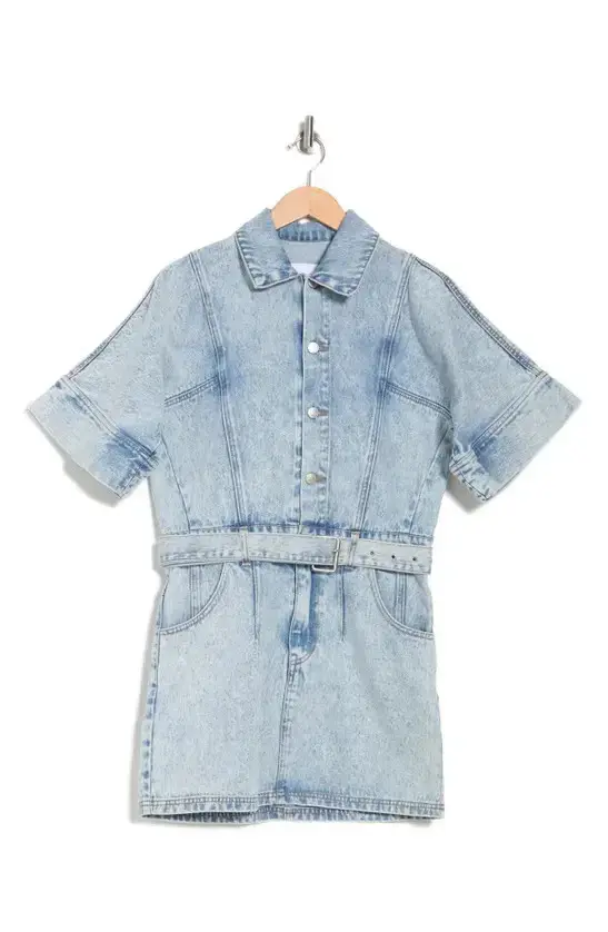 Ena Pelly 90's Wash Denim Dress Blue Size AU 12 - Image 2