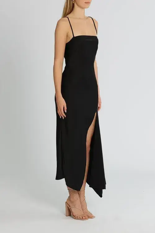 Camilla and Marc Acacia Square Neck Dress Black Size AU 8 - Image 2