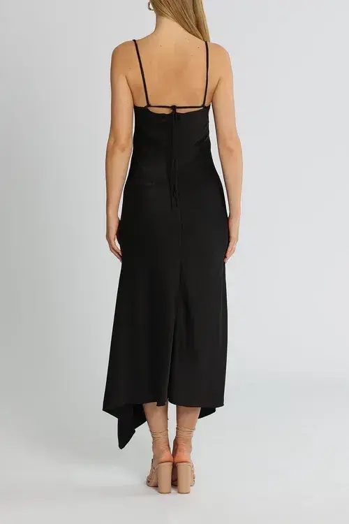 Camilla and Marc Acacia Square Neck Dress Black Size AU 8 - Image 3