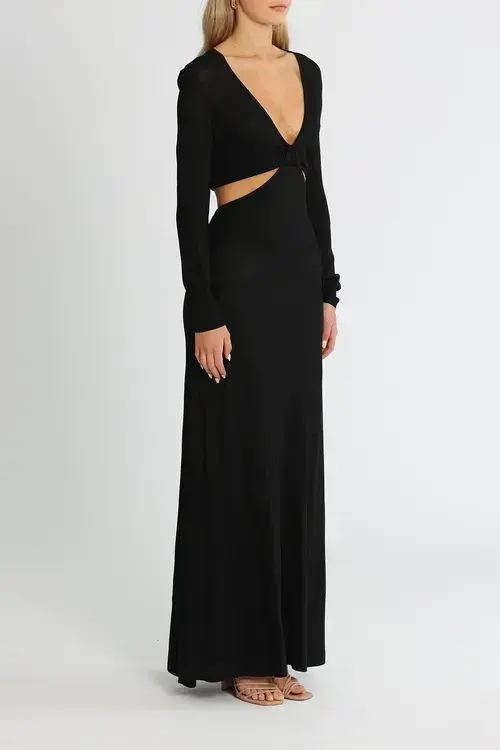 Camilla and Marc Alvar Knit Dress Black Size AU 12 - Image 2