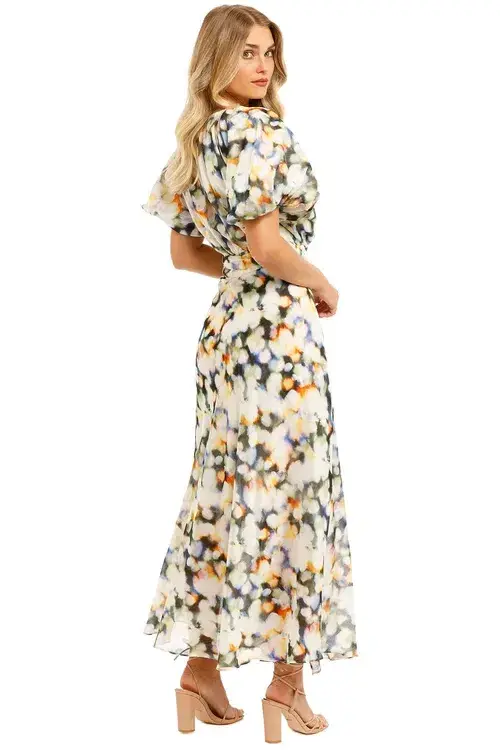 Ginger & Smart Lumiere Wrap Dress Lumiere Multi Print Size AU 16 - Image 2
