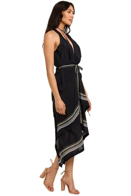 KITX Lady Boss Scarf Puzzle Dress Black and White Size AU 8 for rent on The Volte - main image