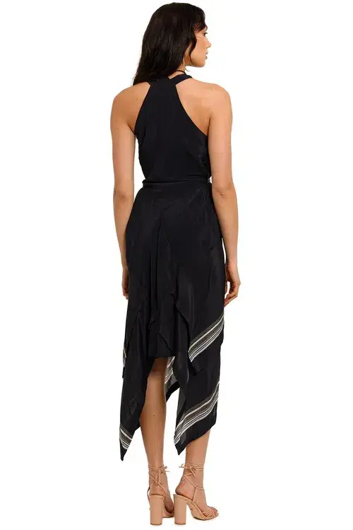 KITX Lady Boss Scarf Puzzle Dress Black and White Size AU 8 for rent on The Volte - main image