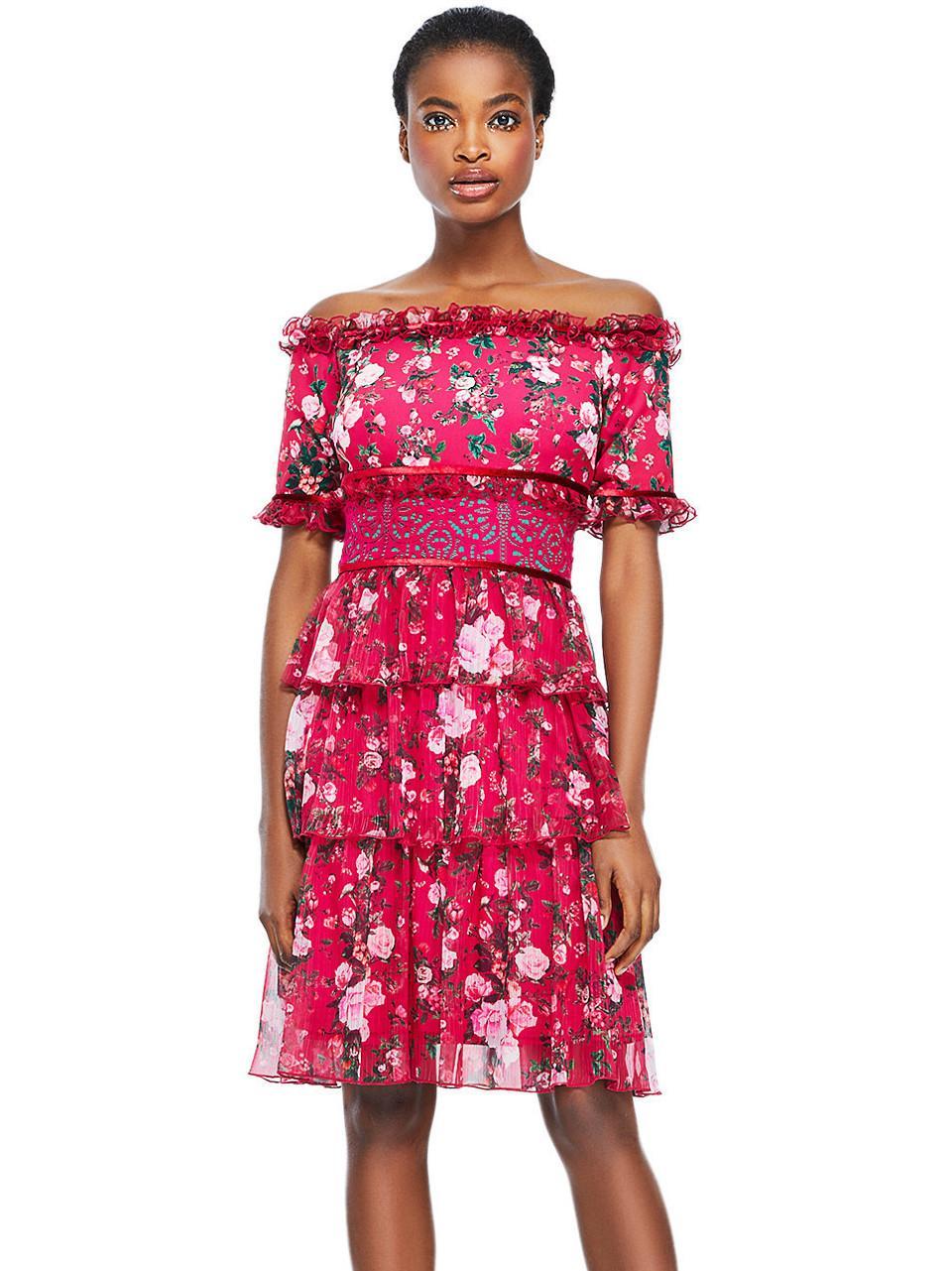 Tadashi Shoji Bonet Off The Shoulder Dress size 12 - Image 1