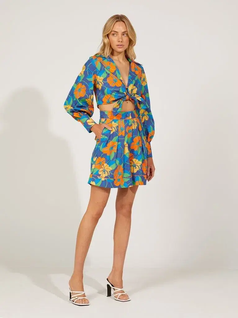 Alice McCall Giselle Top & Shorts Set Mazarine Size 6 - Image 1