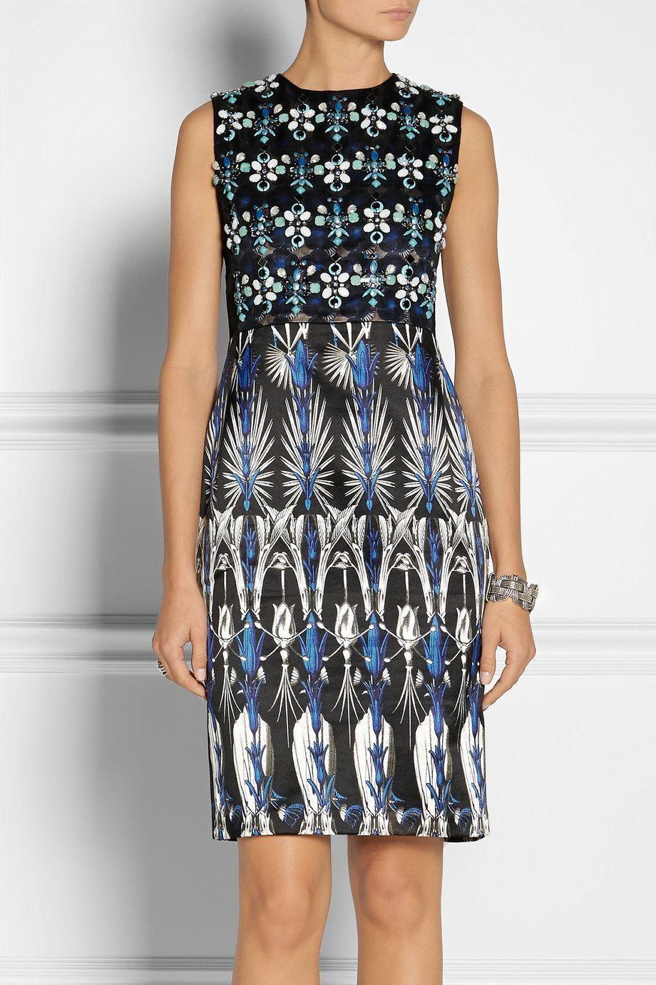 Biyan Lorelei embellished silk blend Dress Size 12 - Image 1