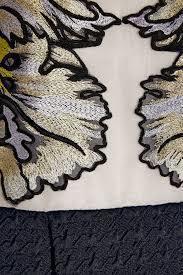 Erdem Shirlette Embroidered Organza And Matelassé Dress Size 12 - Image 4