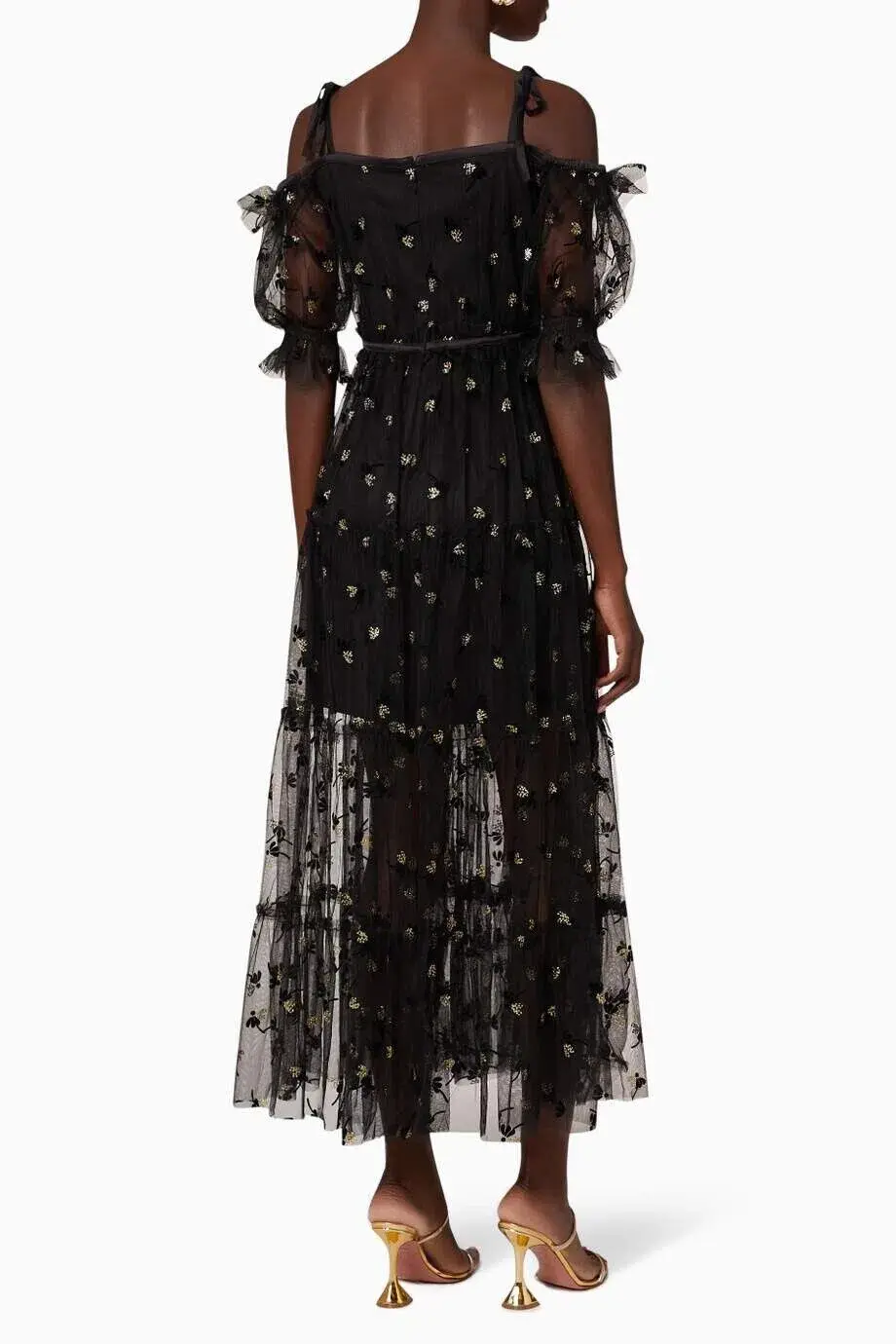 Alice McCall Moon Lover Midi Dress Black Size 8  for rent on The Volte - main image