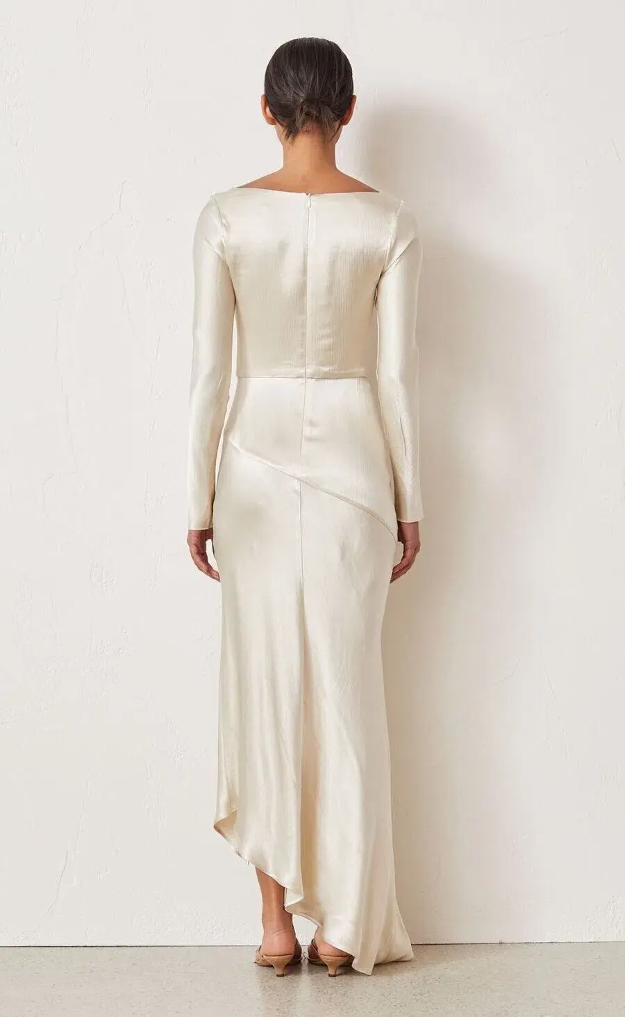 Bec & Bridge Frederic Long Sleeve Dress Oyster Size 6 for rent on The Volte - main image