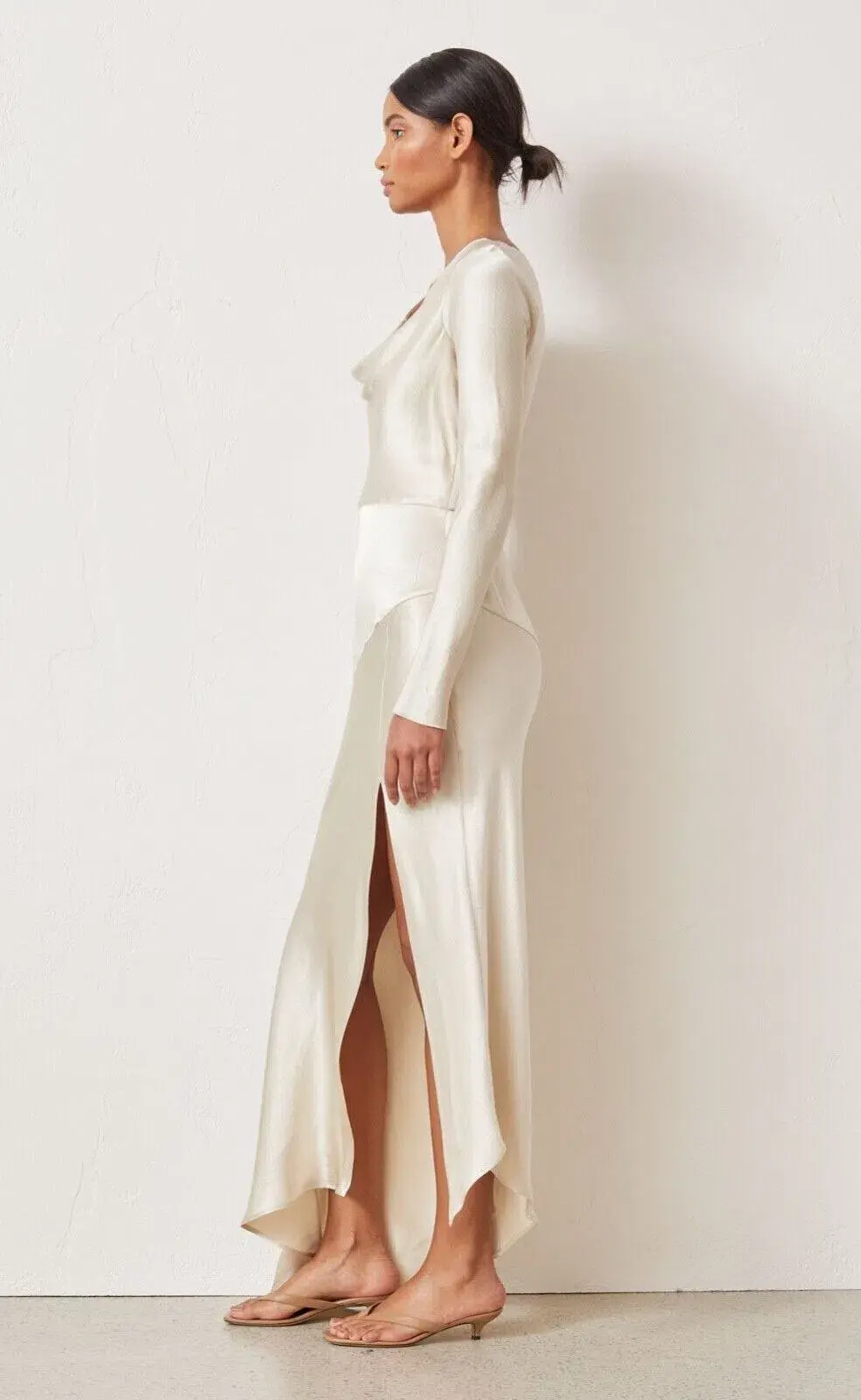 Bec & Bridge Frederic Long Sleeve Dress Oyster Size 6 - Image 2