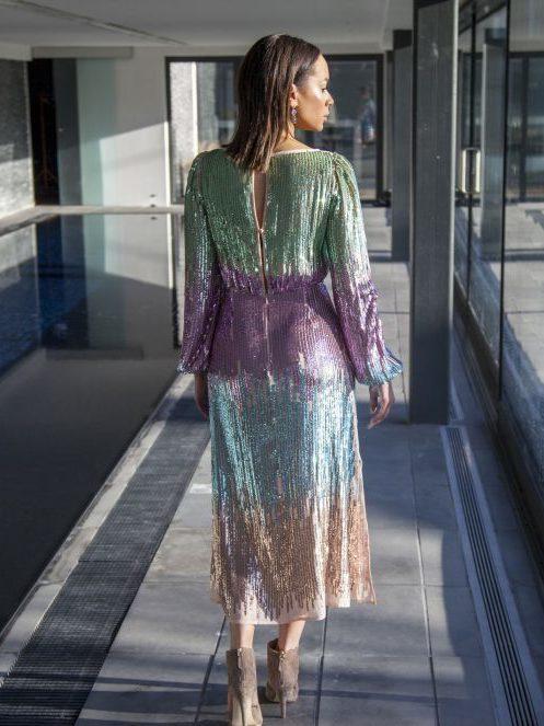 Rixo London Coco Multi sequin dress Size12 - Image 2