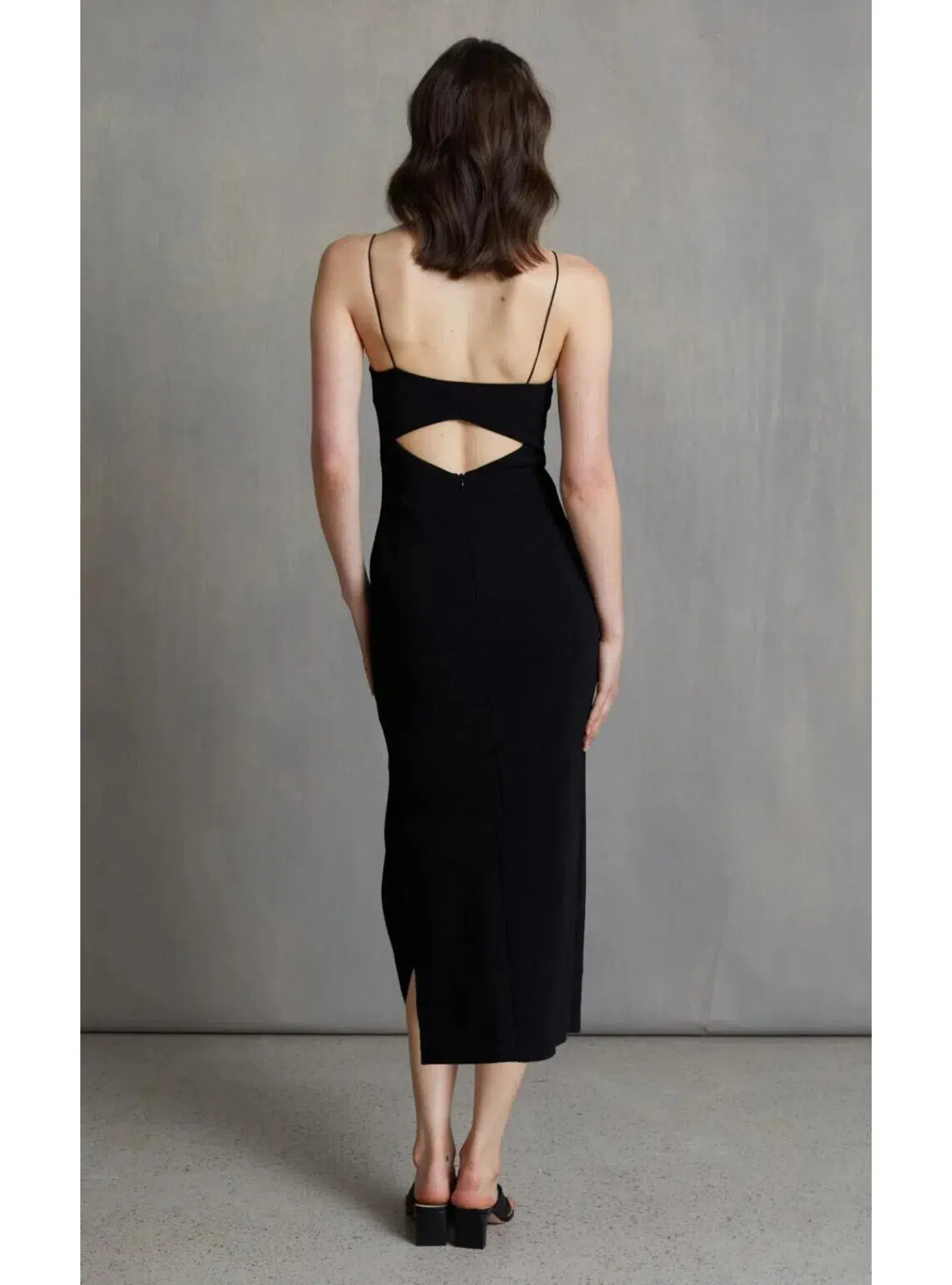 Bec & Bridge Be Mine Midi Dress Black Size AU 8  - Image 3